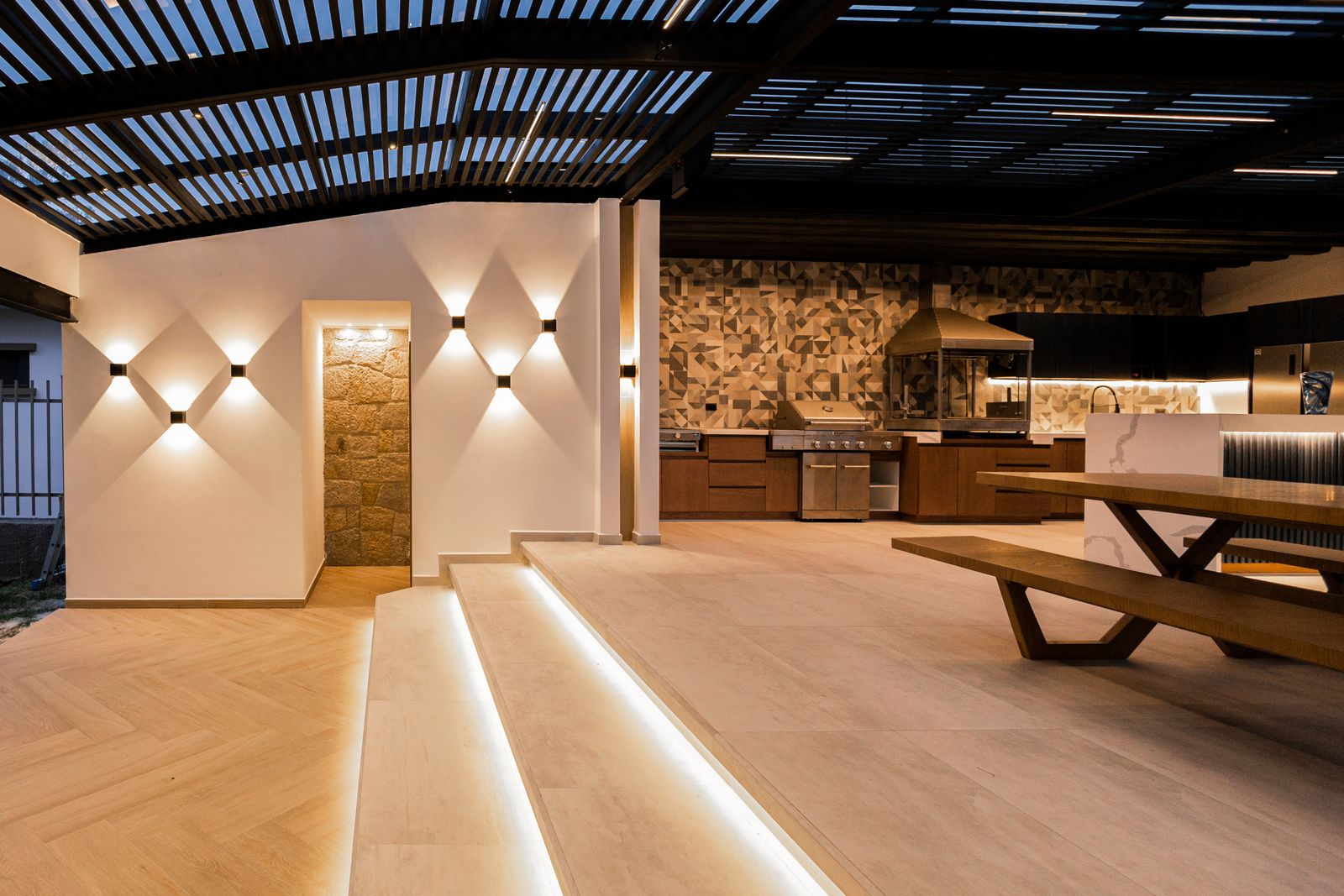 Premium Gas Grills — modern outdoor kitchen