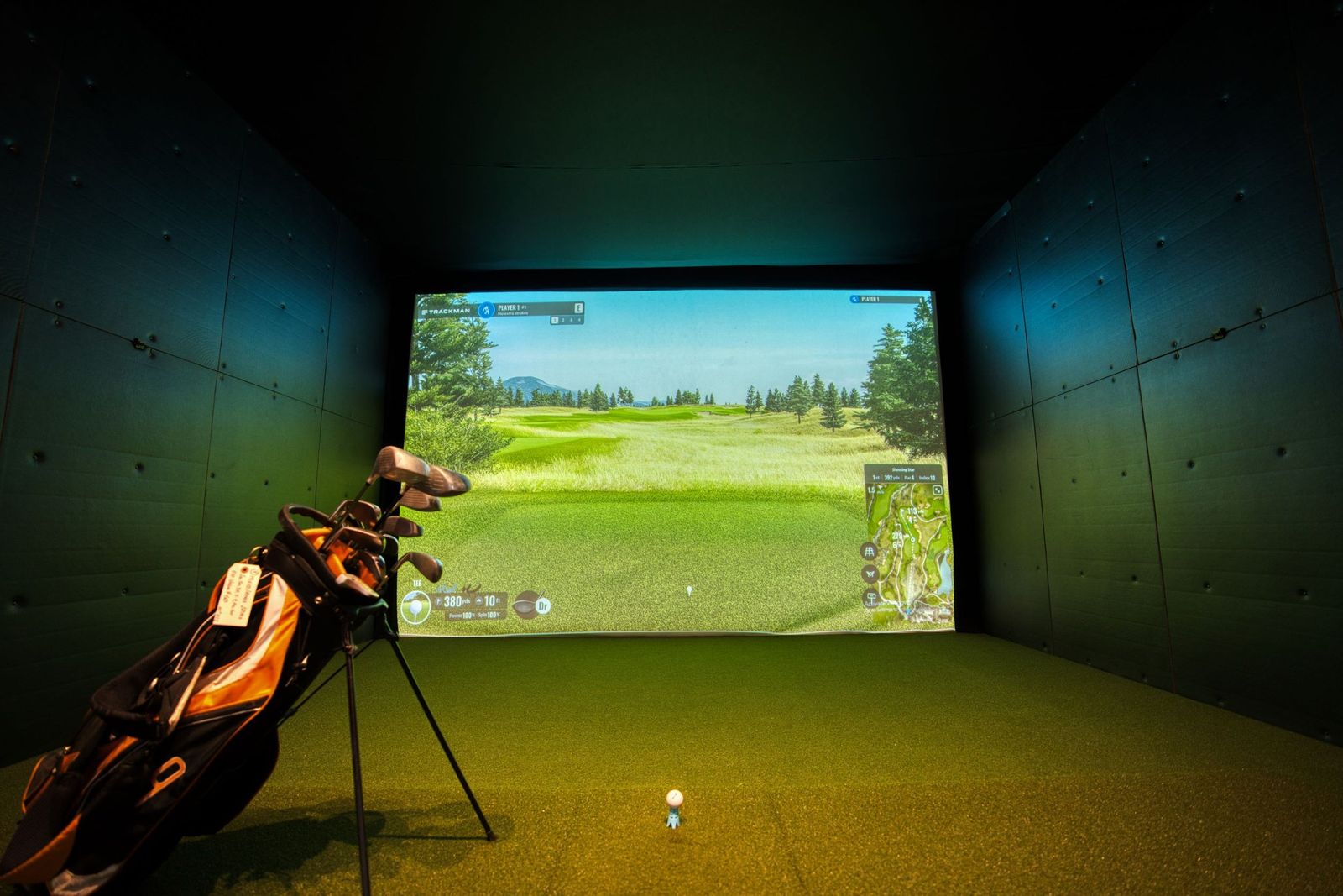 Golf Simulators — indoor golf simulator bay